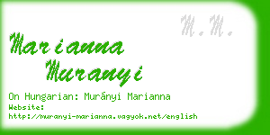 marianna muranyi business card